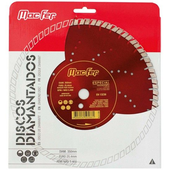 Disco especial constru��o Laser LTD203 350mm ref� 092.0176 MACFER