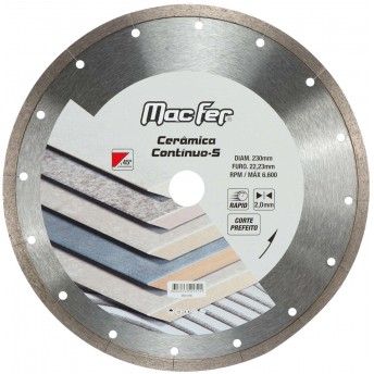 Disco diamantado Cer�mica Cont�nuo-S 115mm [092.0164] MACFER