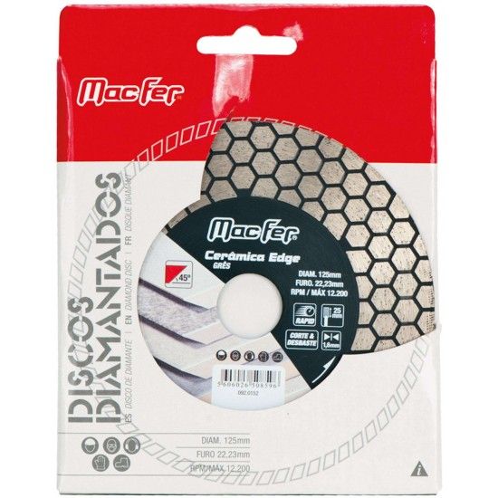 Disco diam. 115x1.6mm Cer�mica Edge ref� 092.0151 MACFER