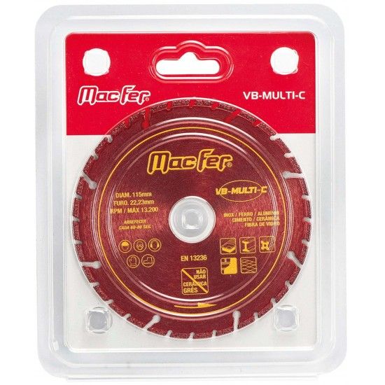 Disco Diamantado VB-Multi-C 75mm refª 092.0138 Macfer Disco Diamantado VB-Multi-C 75mm refª 092.0138 Macfer