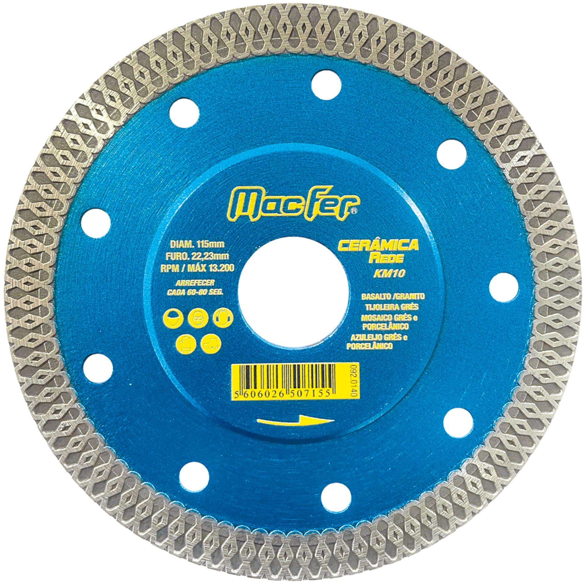 Disco diam. 115mm KM10 refª 092.0140 MACFER