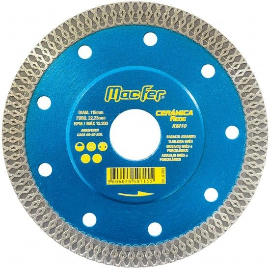 Disco diam. 115mm KM10 ref� 092.0140 MACFER