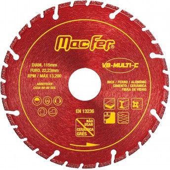 Disco Diamantado VB-Multi-C 100mm refª 092.0139 Macfer Disco Diamantado VB-Multi-C 100mm refª 092.0139 Macfer