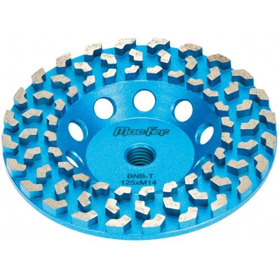 Mó diamantada para betão BNB-T 115mm refª 092.0135 Macfer Mó diamantada para betão BNB-T 115mm refª 092.0135 Macfer