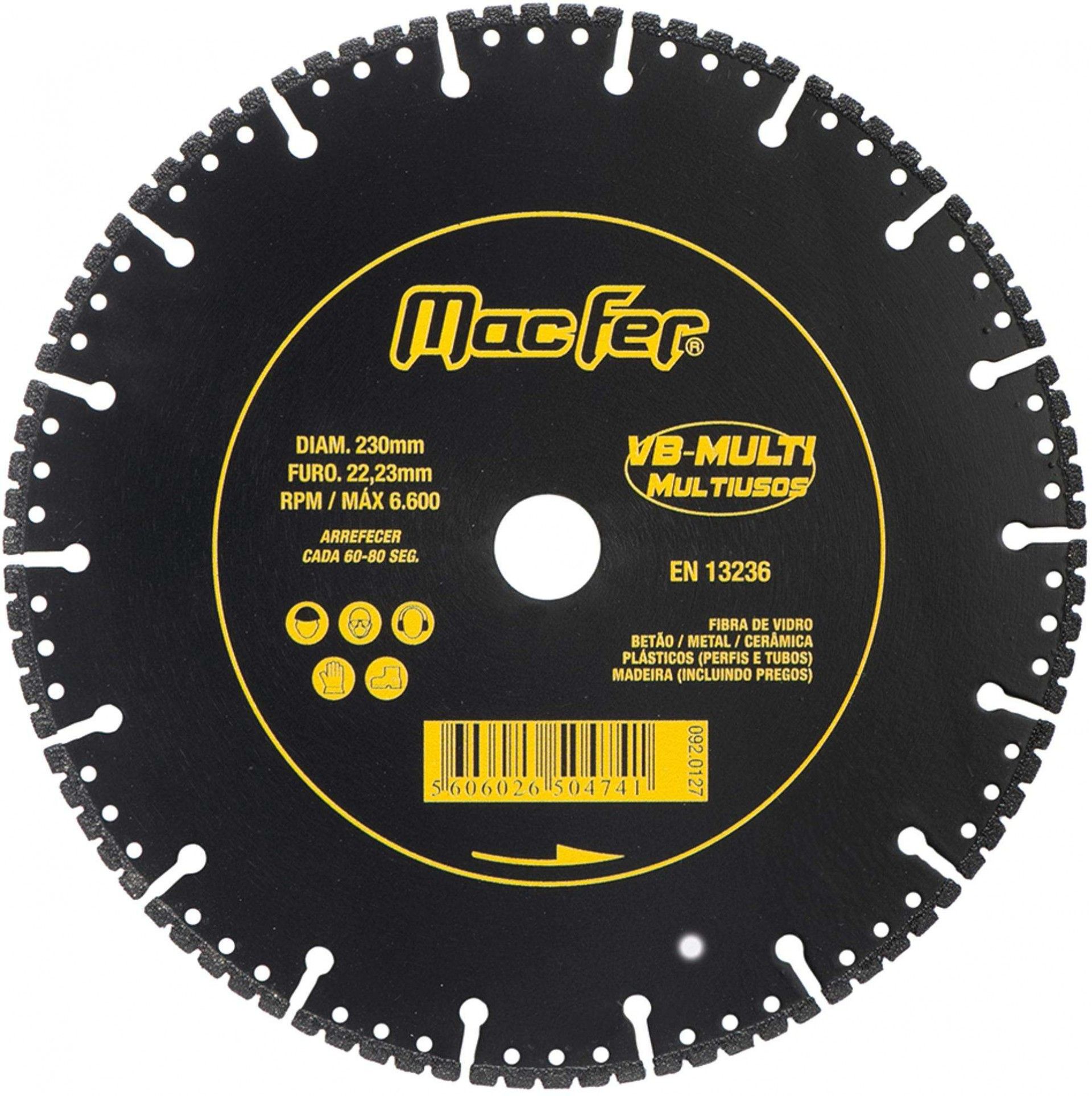 Disco diam. MacFer VB-Multi 115mm refª 092.0125 MACFER
