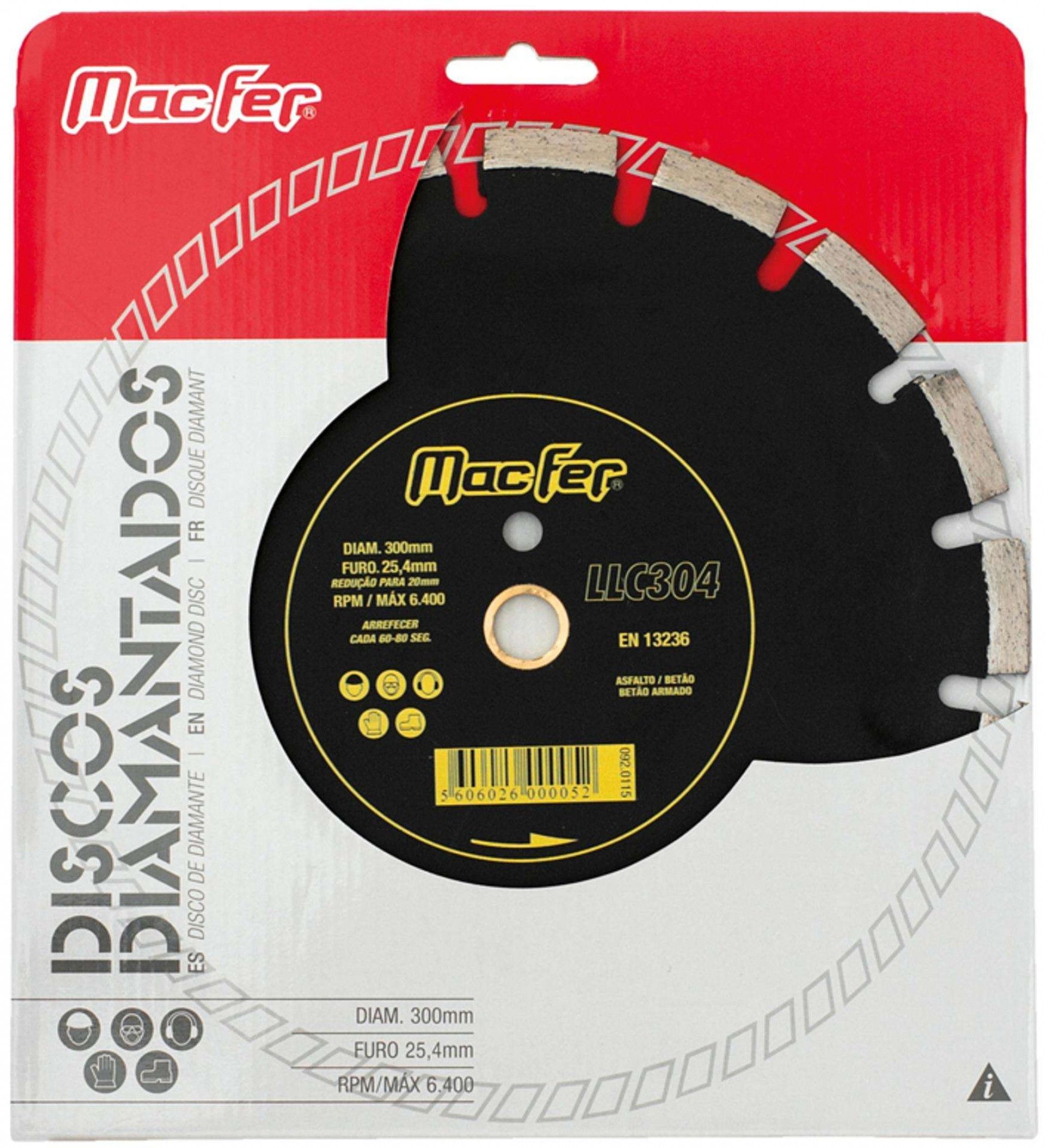 Disco diam. MacFer Segmentado Laser LLC304 350mm refª 092.0116 MACFER