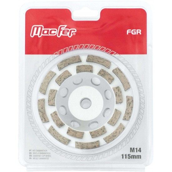 M� diam. p/ granito MacFer FGR M14 180mm ref� 092.0114 MACFER
