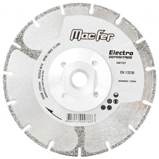 Disco diam. MacFer Electro. SM103 115mm ref� 092.0101 MACFER