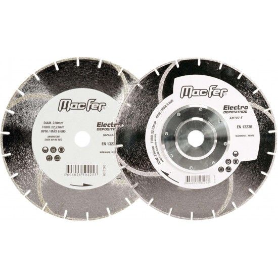 Disco diam. MacFer Electrodepositado SM103-S 230mm refª 092.0109 MACFER Disco diam. MacFer Electrodepositado SM103-S 230mm refª 092.0109 MACFER
