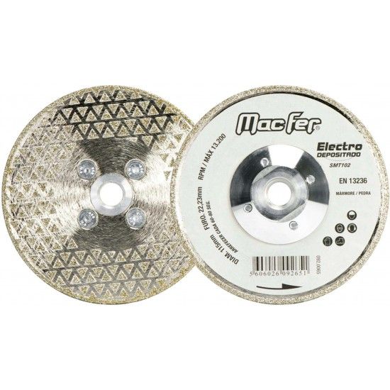 Disco diam. MacFer Electro. SMT102-1 230mm c/ flg corte+reb ref� 092.0108 MACFER