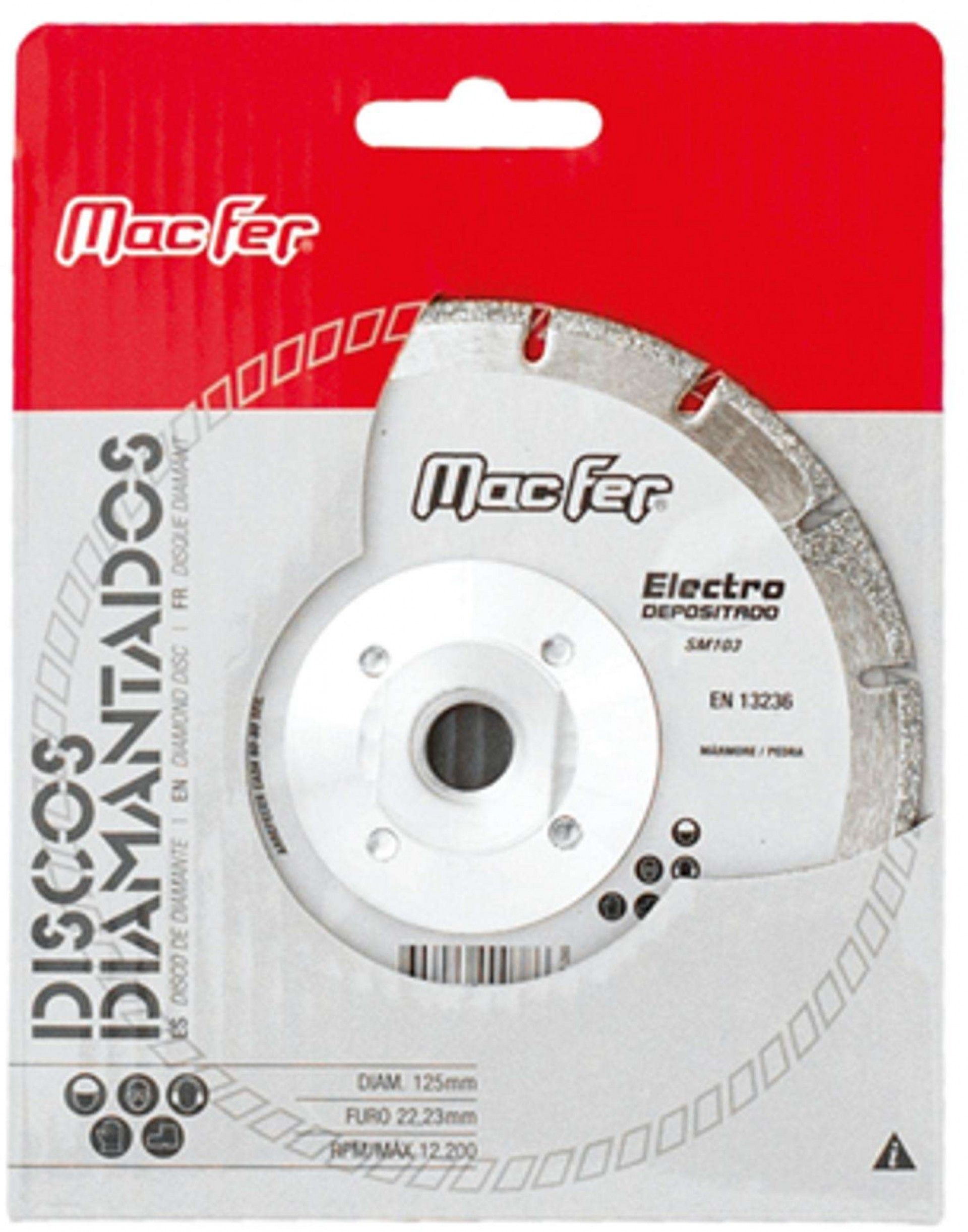 Disco diam. MacFer Electro. SM103 115mm refª 092.0101 MACFER
