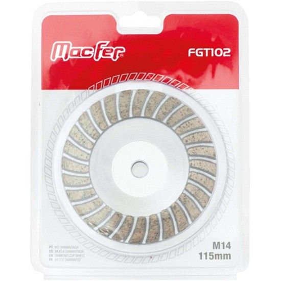 M� diam. p/ granito MacFer FGT102 M14 125mm ref� 092.0082 MACFER