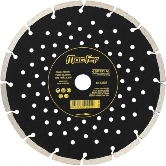 Disco diam. MacFer Especial Constru��o 230mm ref� 092.0042 MACFER