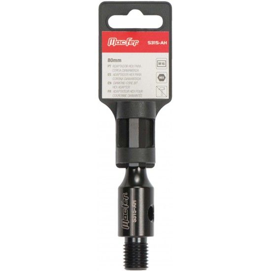 Adaptador HEX para coroa diamantada S315-AH M16 80mm [091.0217] MACFER