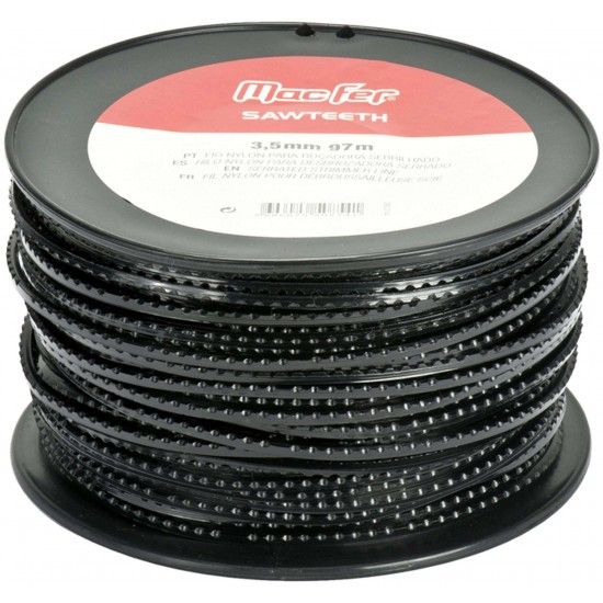 Fio nylon para ro�adora serrilhado Sawteeth-3 4,0mm  74m ref� 090.0146 MACFER