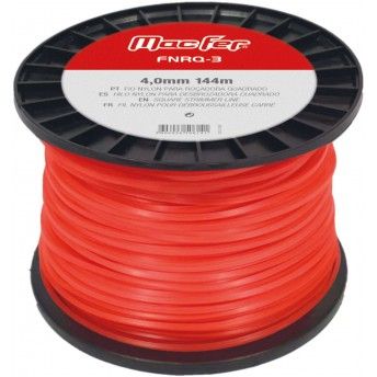 Fio nylon para ro�adora quadrado FNRQ-3 4,0mm 143m ref� 090.0123 MACFER