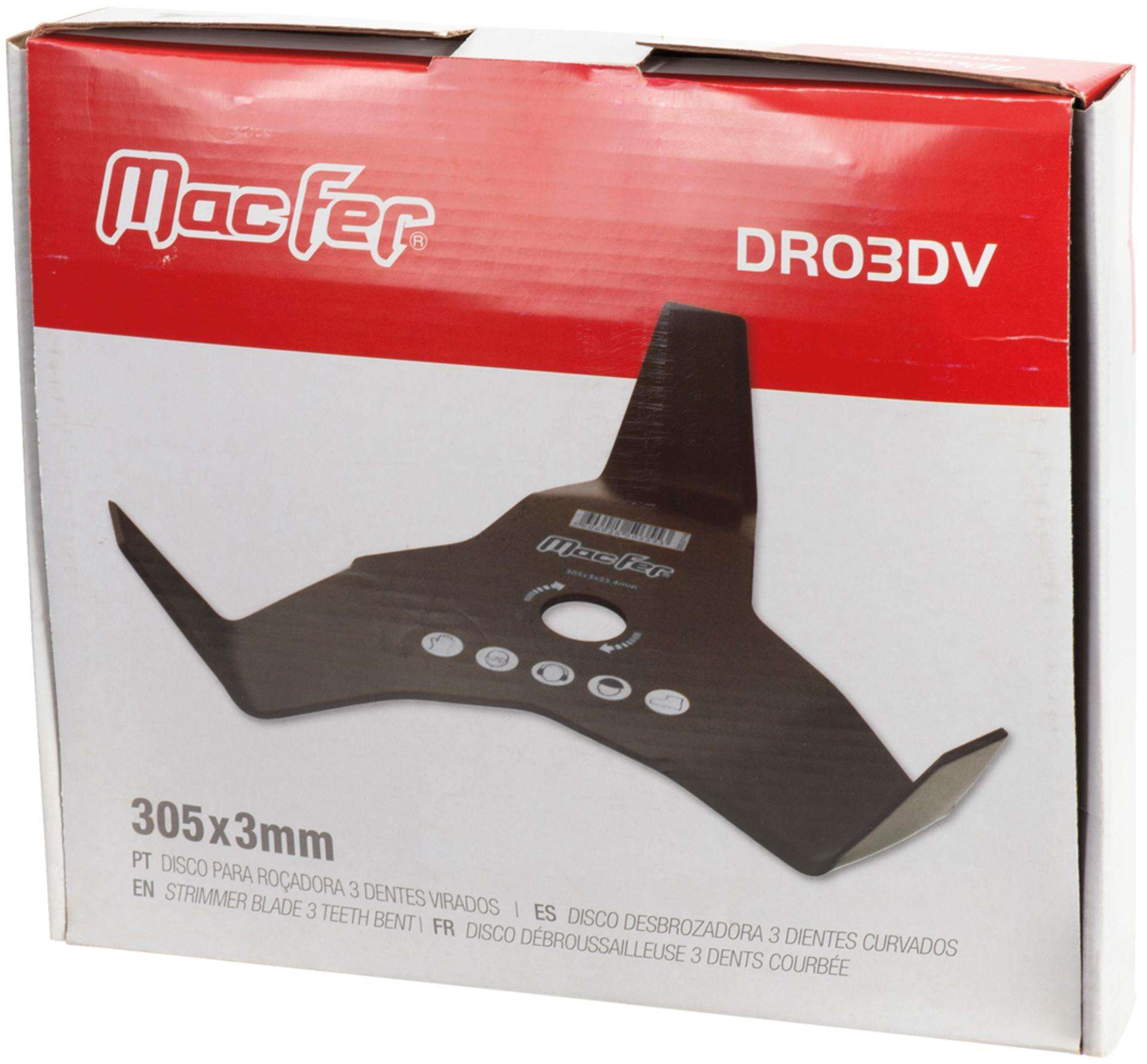 Disco p/roçadora 3 dentes virados ref 090.0114 Macfer