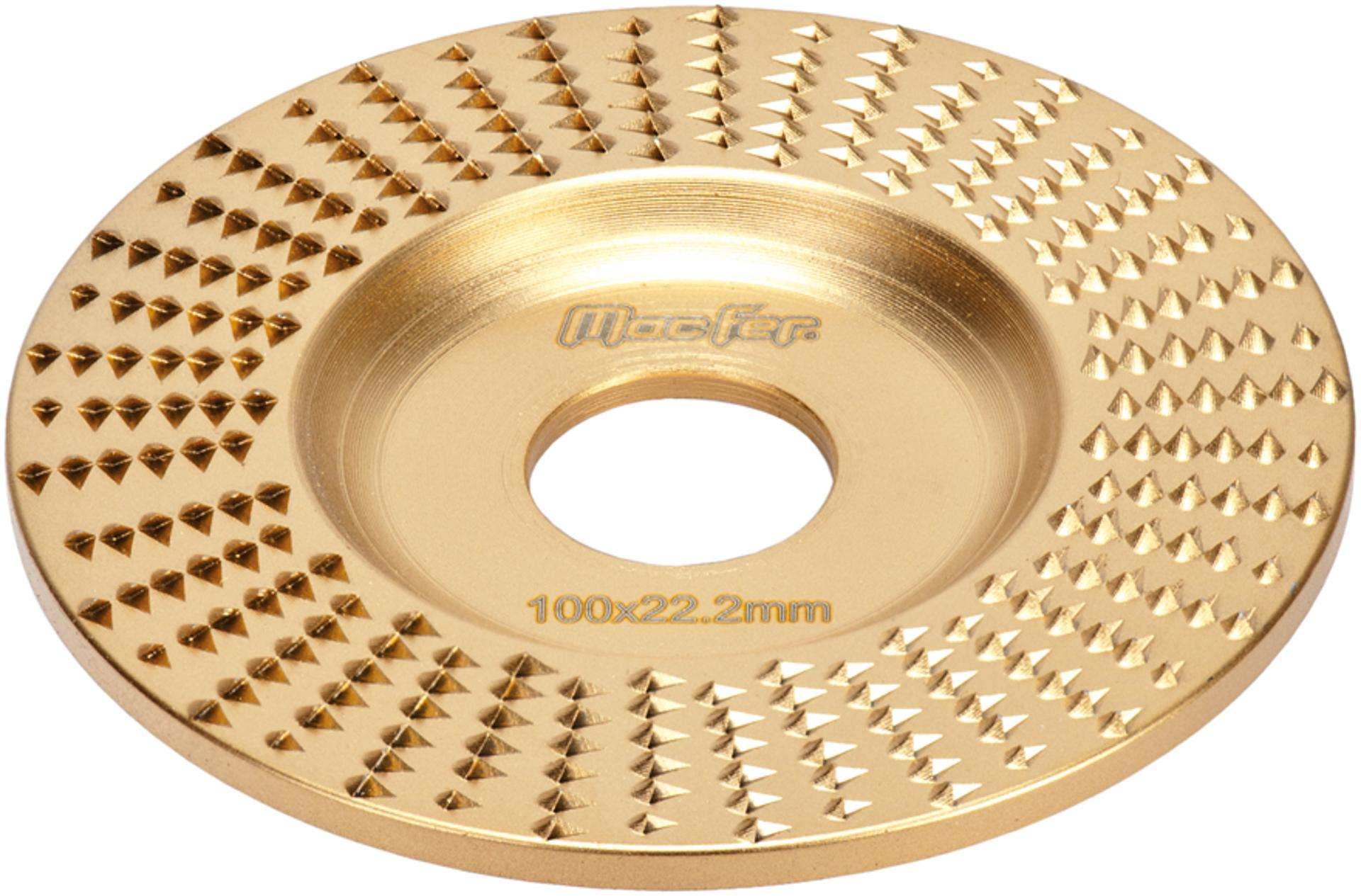 Disco p/ desbastar madeira 100x22,2mm plano DDM-P refª 090.0066 MACFER