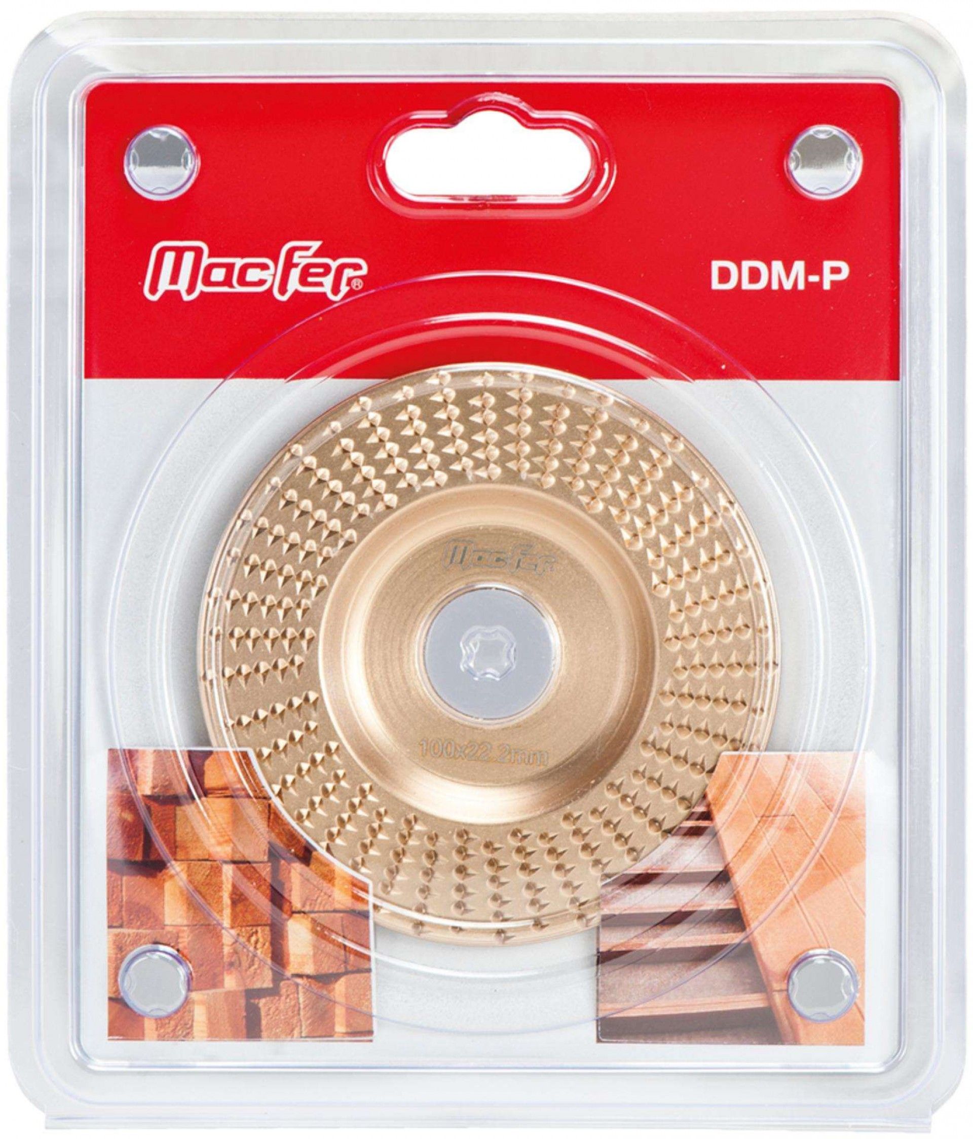 Disco p/ desbastar madeira 100x22,2mm plano DDM-P refª 090.0066 MACFER