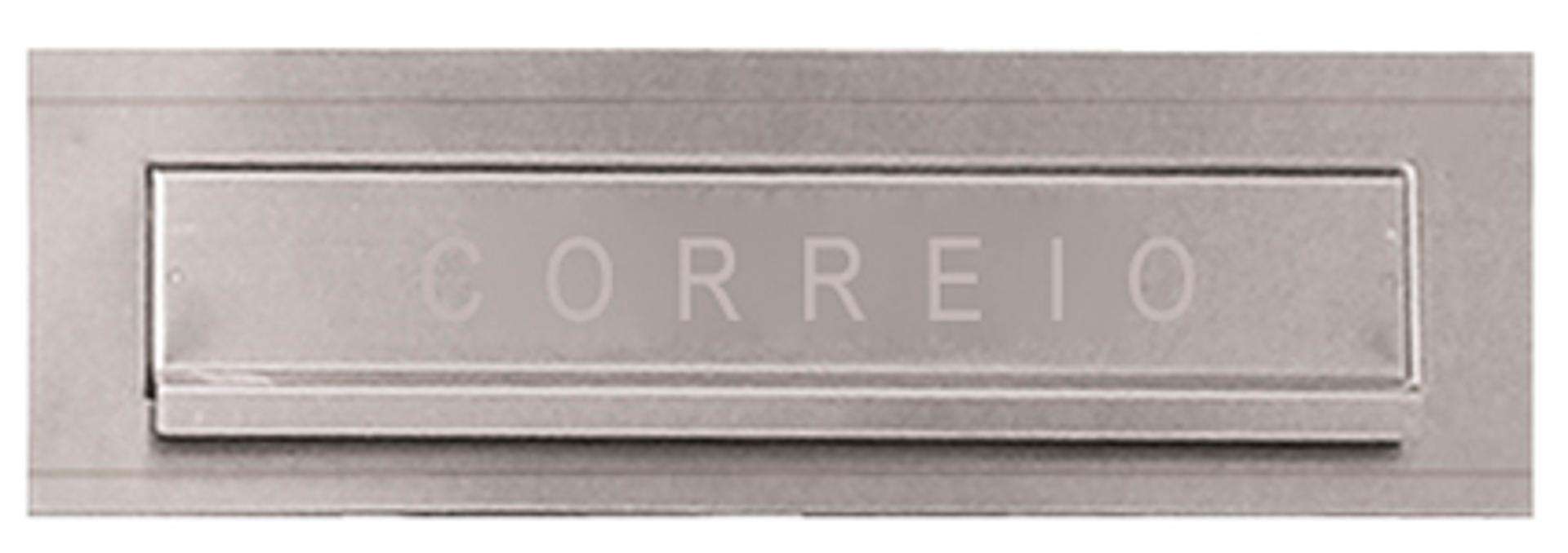 Frente caixa correio FCCAA 280mm alumínio acetinado refª 087.0097 MACFER