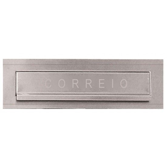 Frente caixa correio FCCAA 300mm alum�nio acetinado ref� 087.0098 MACFER
