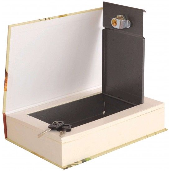 Cofre livro c/ ch. MacFer 804B 222x152x45mm ref� 087.0028 MACFER