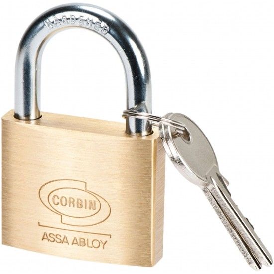 Cadeado argola normal lat�o Corbin PL110 30mm KA-C1 ref� 078.0170 MACFER