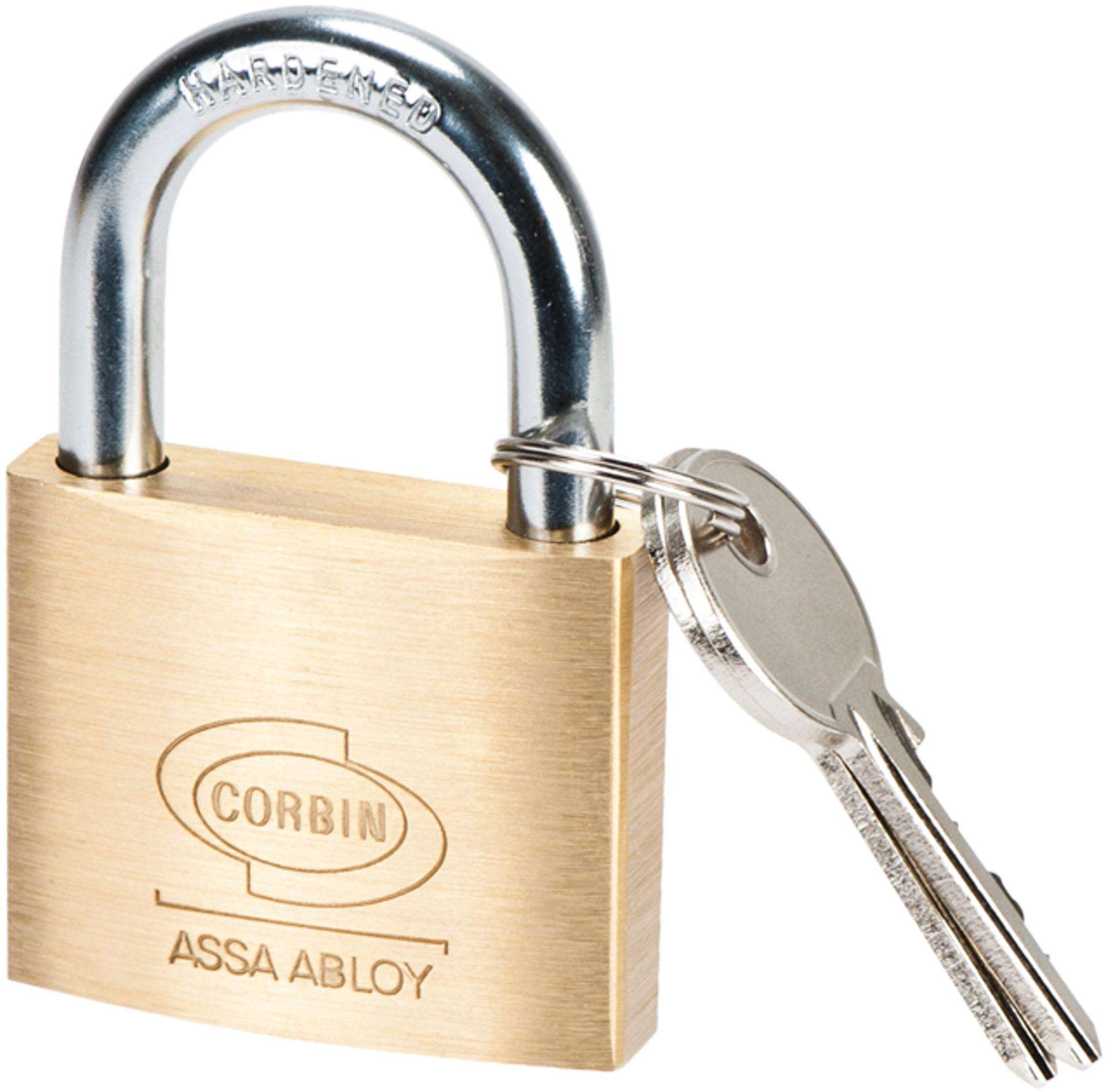 Cadeado argola normal latão Corbin PL110 20mm refª 078.0101 MACFER