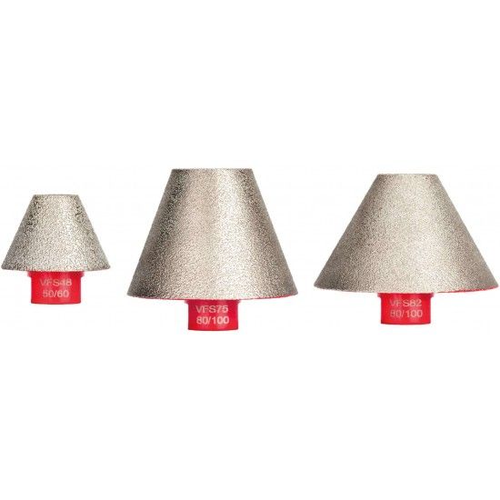 Fresa diamantada c�nica recta 27~82mm #80/100 VFS-GRESDRY-M14 ref� 072.0067 MACFER