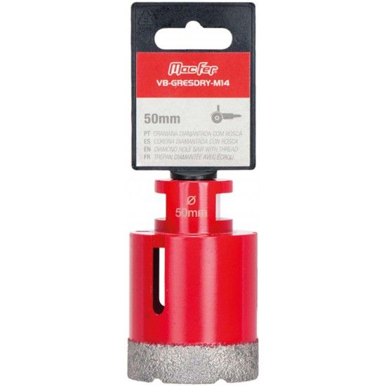 Craneana diamantada com rosca VB-GRESDRY-M14 110mm ref� 072.0022 MACFER