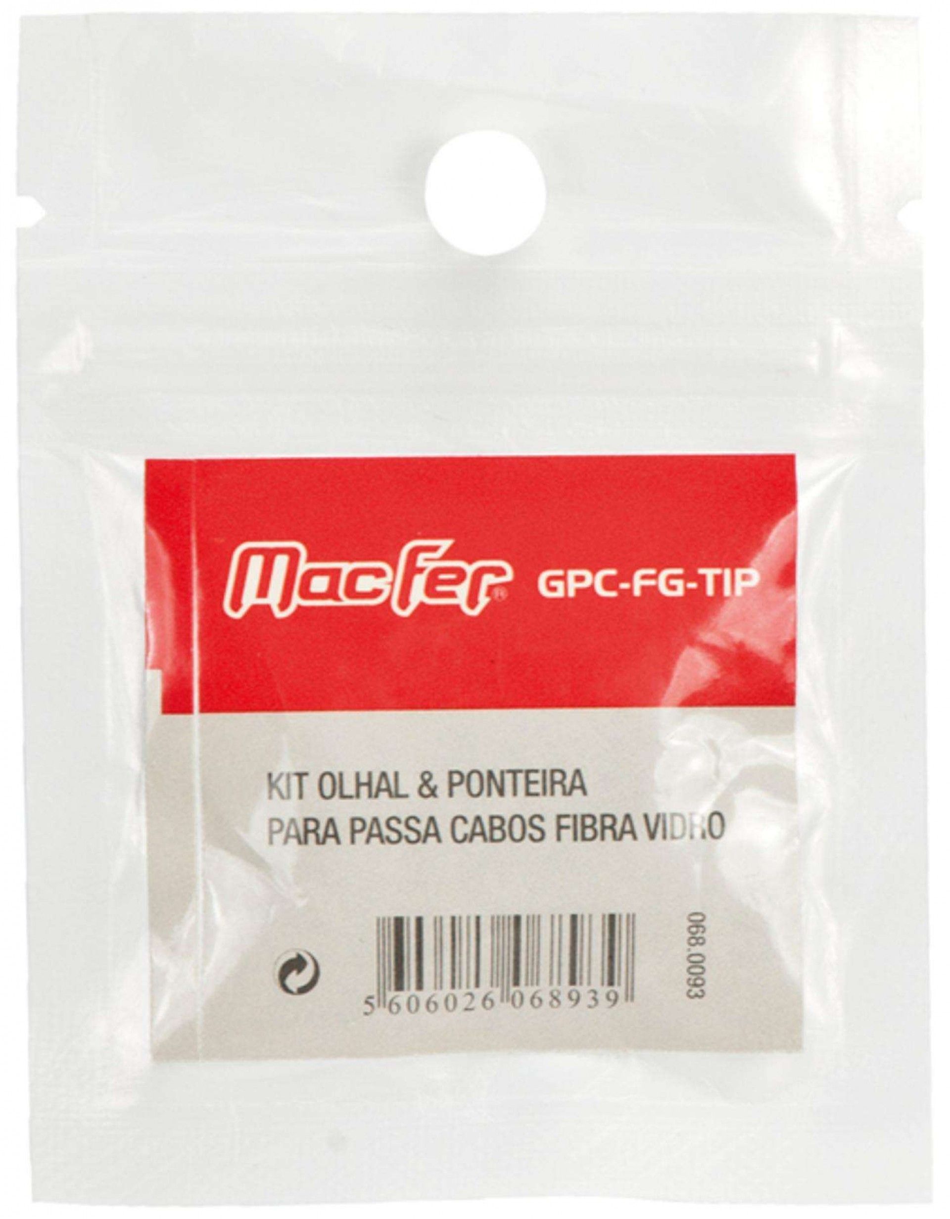 Kit olhal & ponteira para passa cabos fibra vidro GPC-FG-TIP refª 068.0093 MACFER