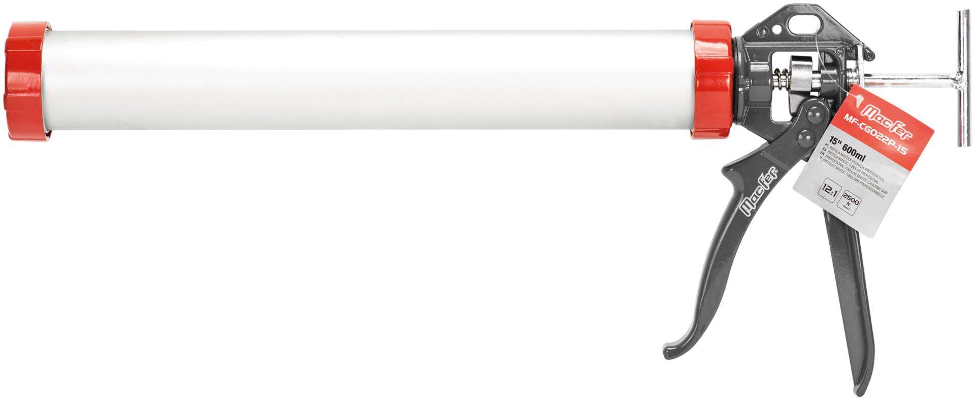 Pistola mastick HD fechada MacFer MF-022PP-15 15" 600ml refª 067.0063 MACFER