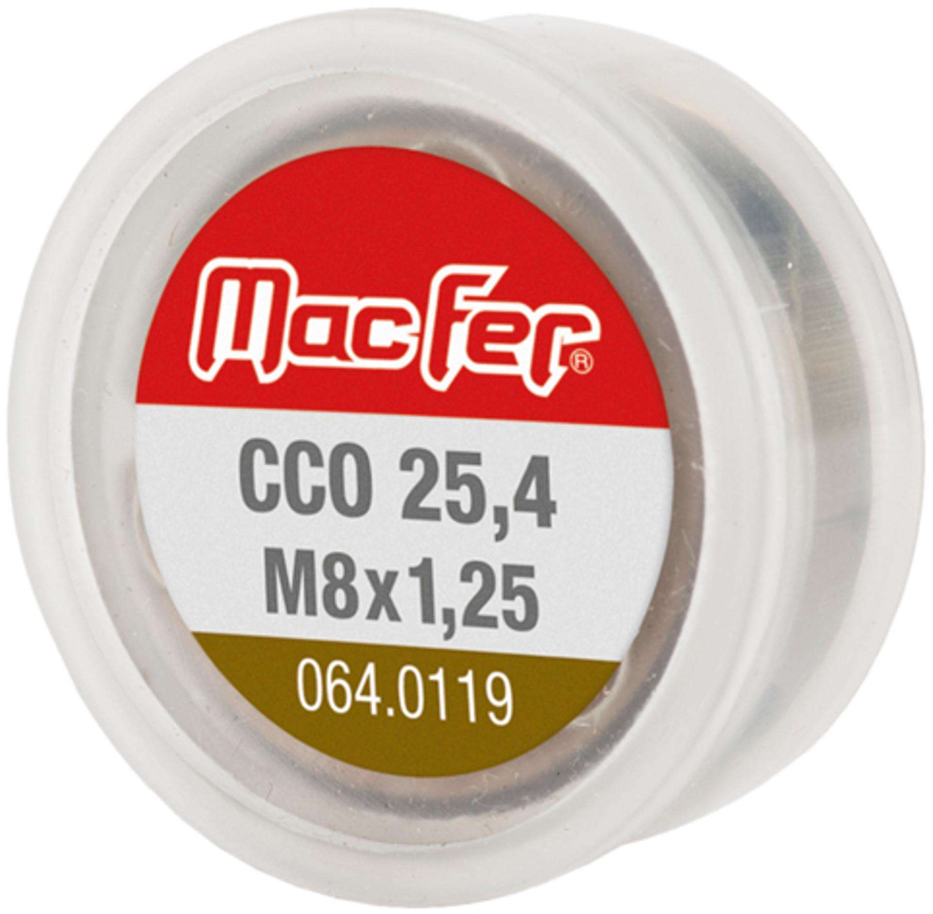 Caçonete HSS-Cobalto 5% CCO 25,4mm M8x1,25mm refª 064.0119 MACFER