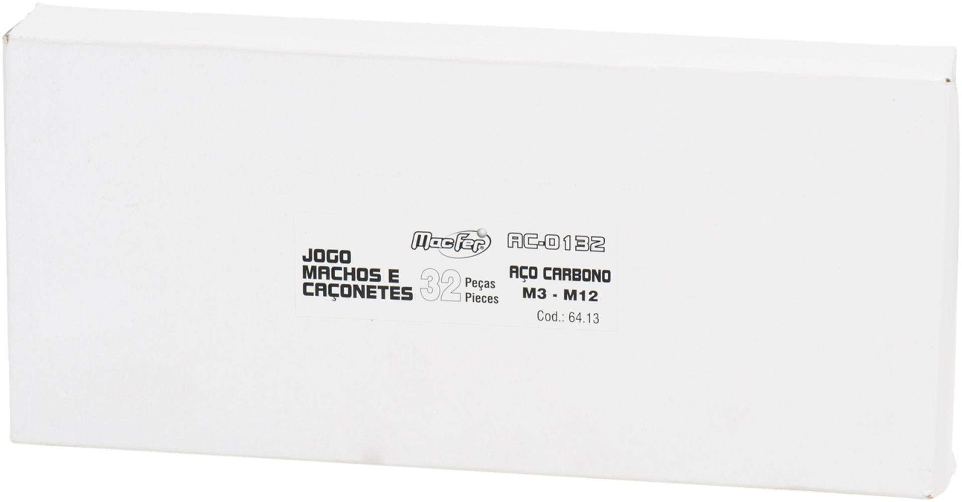 Jg. machos & caçonetes a/c MacFer AC-0132 M3~M12 32pçs refª 064.0013 MACFER