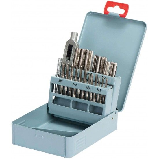 Jg. machos HSS-M2 MacFer JM2-0122 M3~M12 22pçs refª 064.0020 MACFER Jg. machos HSS-M2 MacFer JM2-0122 M3~M12 22pçs refª 064.0020 MACFER