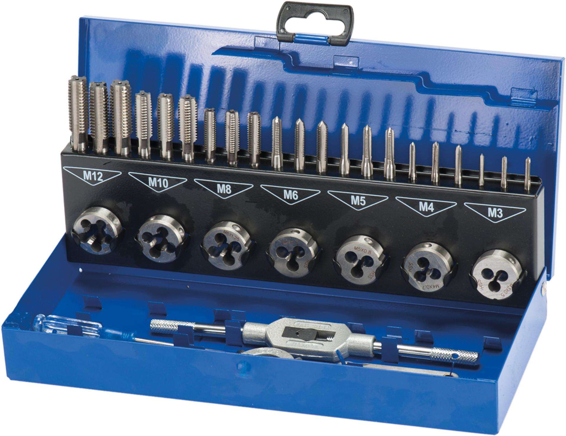 Jg. machos e caçonetes HSS-M2 MacFer M2-0132 M3~M12 32pçs refª 064.0021 MACFER