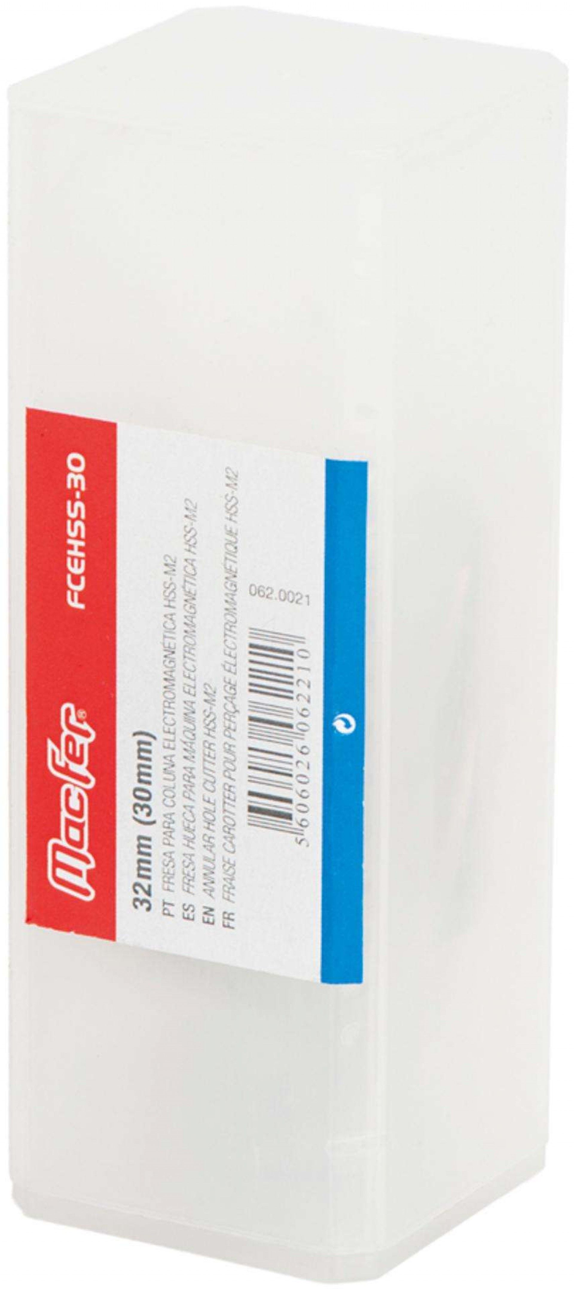 Fresa col. elec. HSS-M2 MacFer FCEHSS-30 16mm (30mm) refª 062.0005 MACFER