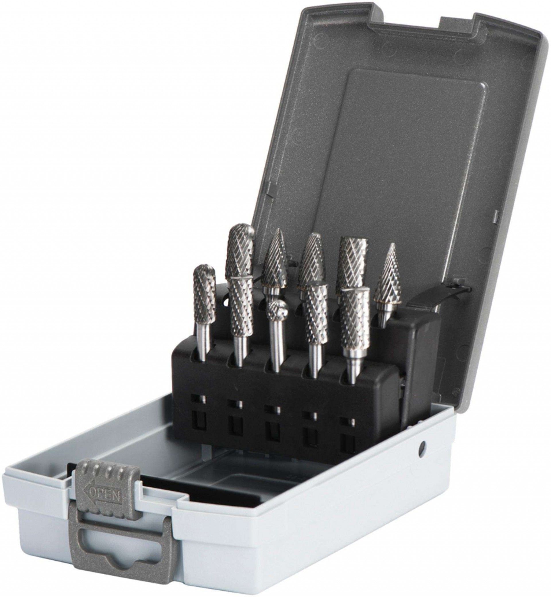 Jogo fresas metal duro MacFer JFMD-10 10pçs refª 061.0092 MACFER