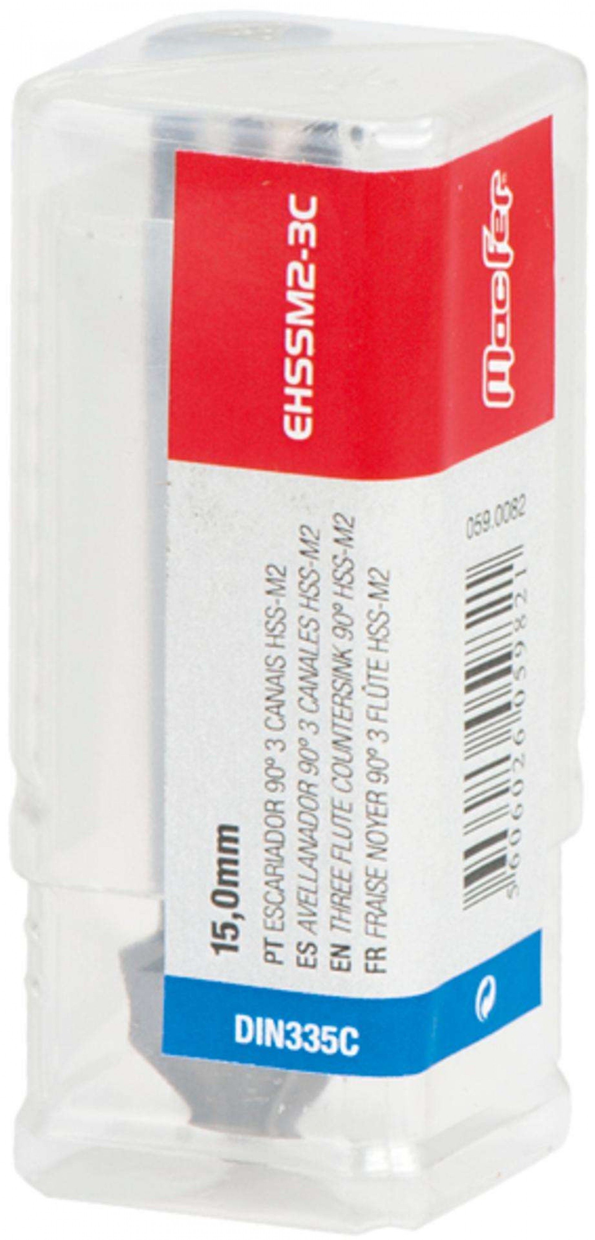 Escariador 90º 3 canais HSS-M2 MacFer EHSSM2-3C 10,4mm refª 059.0085 MACFER
