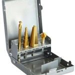 Jg. brocas escalonadas misto HSS-M2 TIN MacFer PTHSD102 4pçs refª 059.0069 MACFER Jg. brocas escalonadas misto HSS-M2 TIN MacFer PTHSD102 4pçs refª 059.0069 MACFER