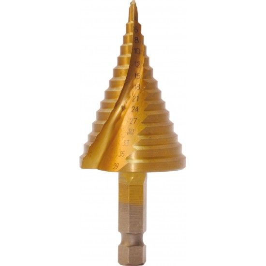 Broca escalonada HSS-M2 TIN MacFer PTHSD003 4~12mm ref� 059.0063 MACFER