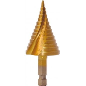 Broca escalonada HSS-M2 TIN MacFer PTHSD009 4~30mm refª 059.0065 MACFER Broca escalonada HSS-M2 TIN MacFer PTHSD009 4~30mm refª 059.0065 MACFER