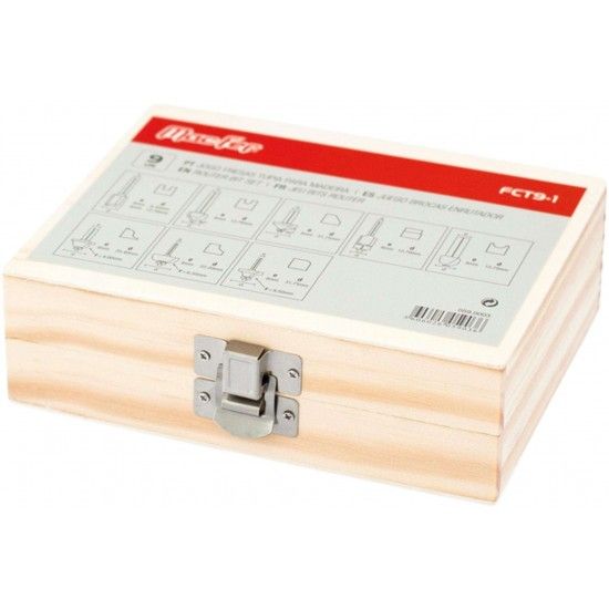 Jg. fresas tupia p/ madeira MacFer FCT09-1 9pçs refª 059.0003 MACFER Jg. fresas tupia p/ madeira MacFer FCT09-1 9pçs refª 059.0003 MACFER