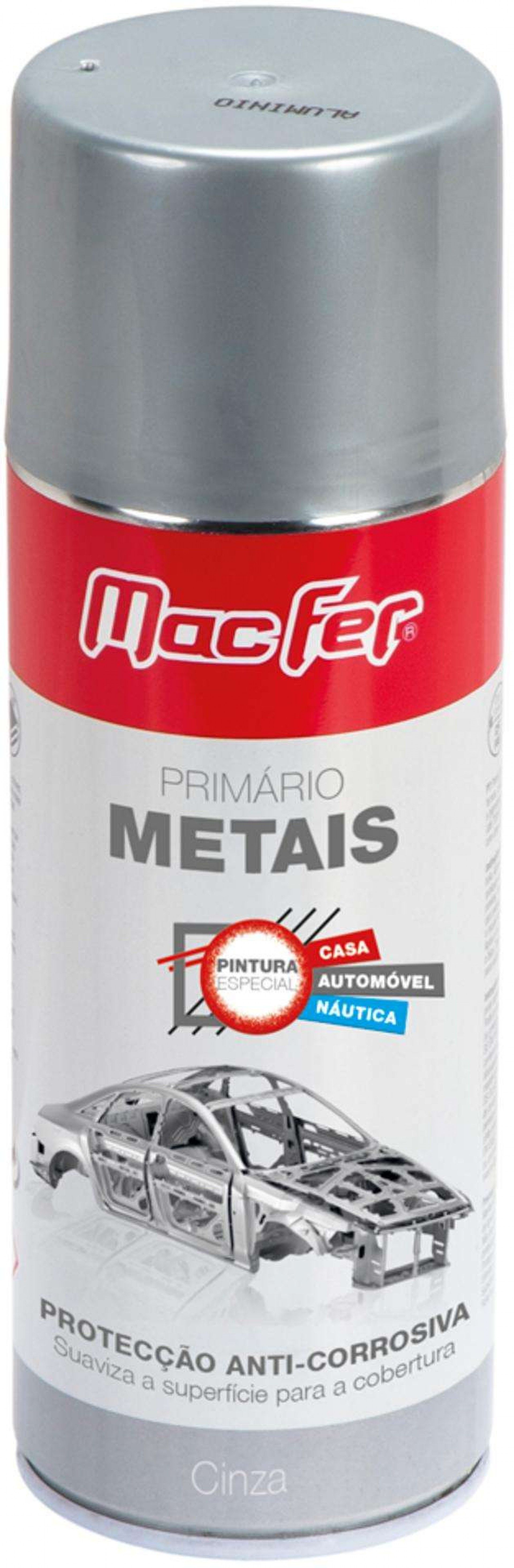 Primário p/ metais MacFer SPA-PMT 400ml cinza refª 058.0059 MACFER