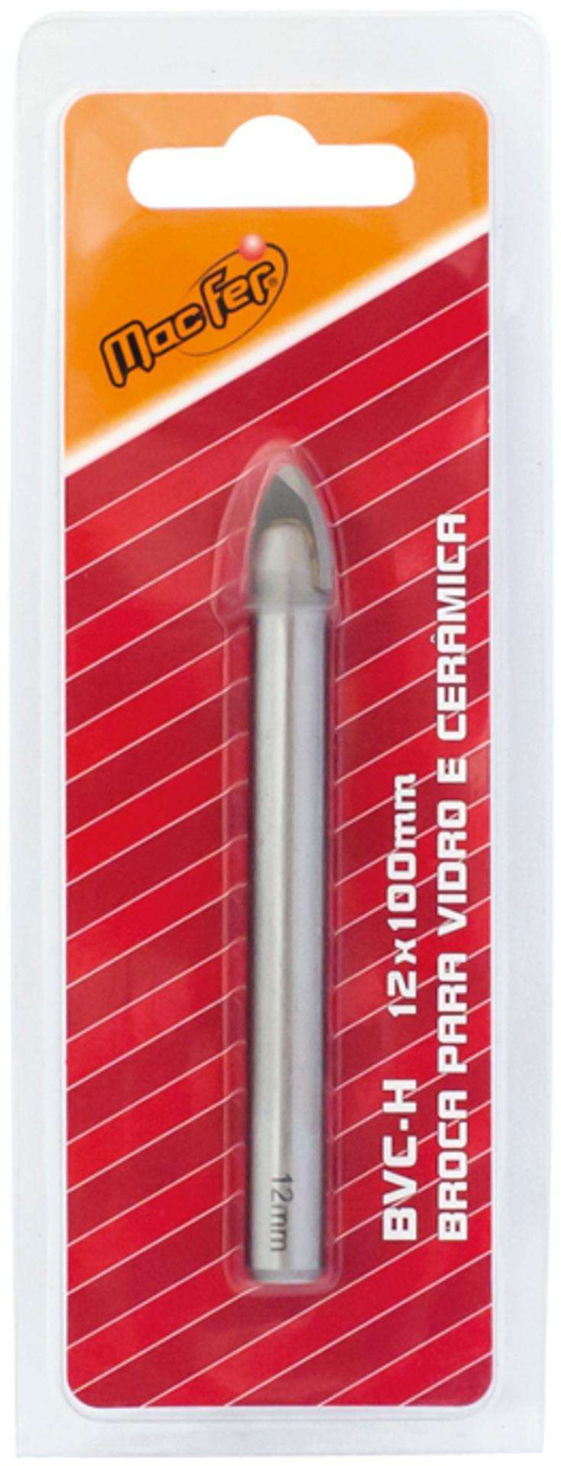 Broca p/ vidro e cerâmica MacFer BVC-H 10x90mm refª 056.0088 MACFER