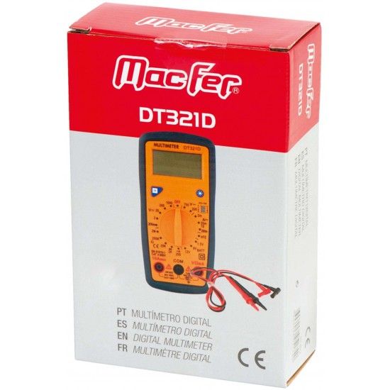 Mult�metro digital MacFer DT321D ref� 051.0074 MACFER