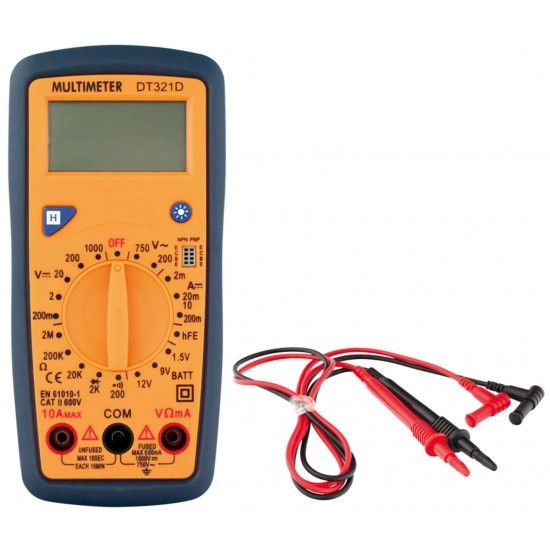 Mult�metro digital MacFer DT321D ref� 051.0074 MACFER