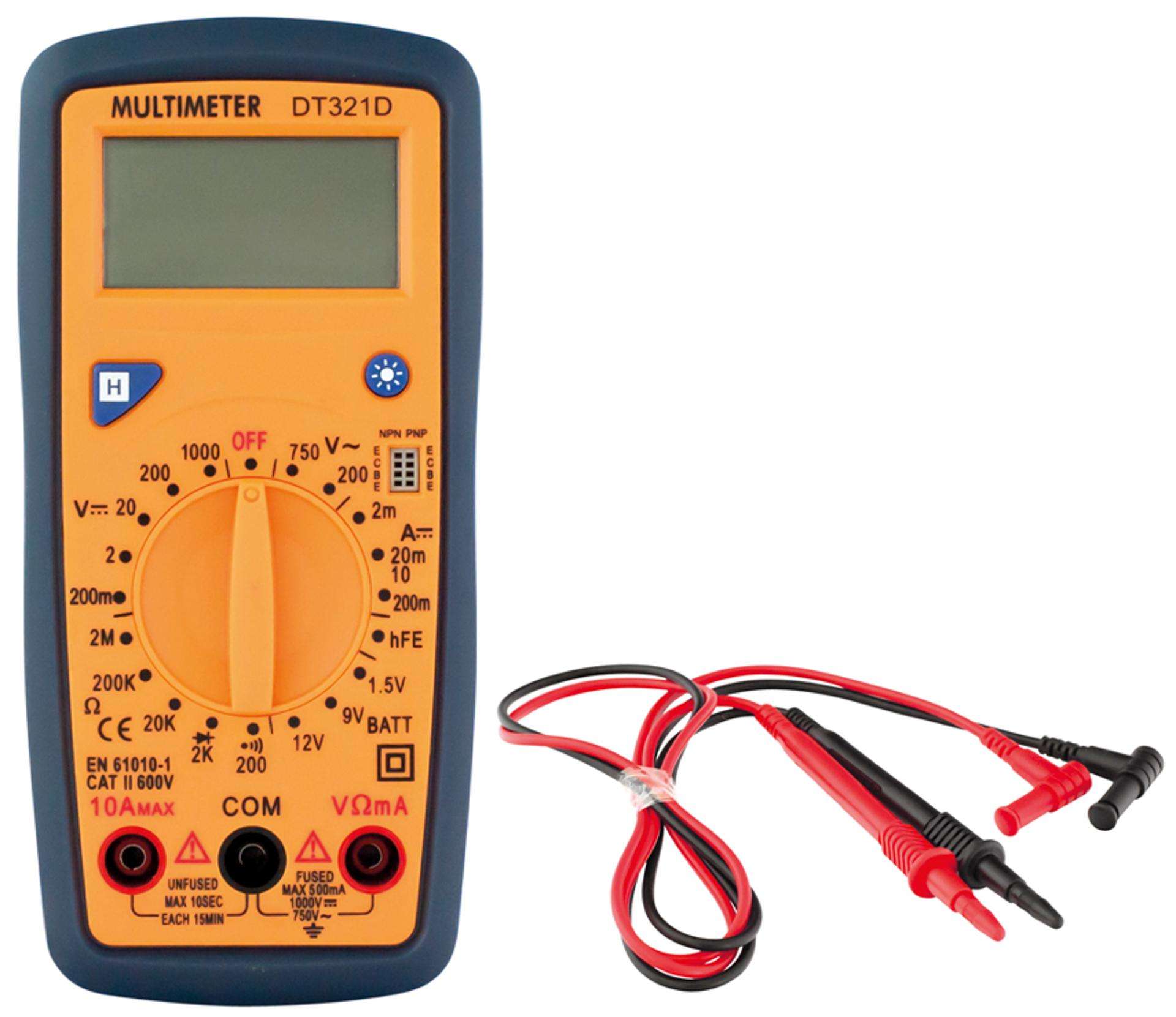 Multímetro digital MacFer DT321D refª 051.0074 MACFER