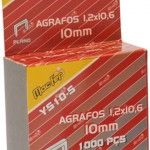 Agrafos planos MacFer YS-S 1,2x10,6x  8mm  ref� 049.0022 MACFER