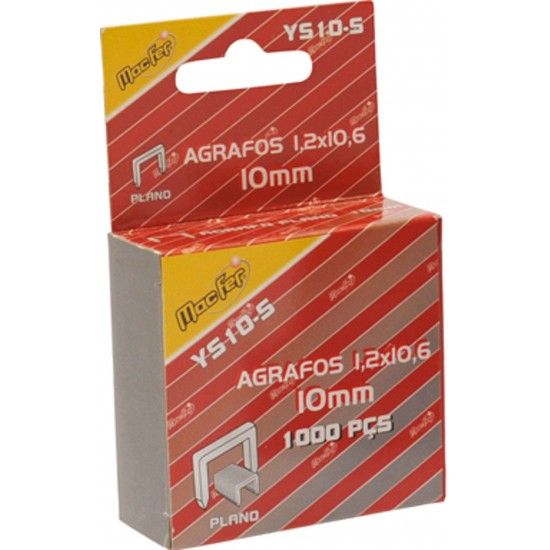 Agrafos planos MacFer YS-S 1,2x10,6x12mm  ref� 049.0024 MACFER